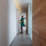 doorway with young lady in a luxury home in begur