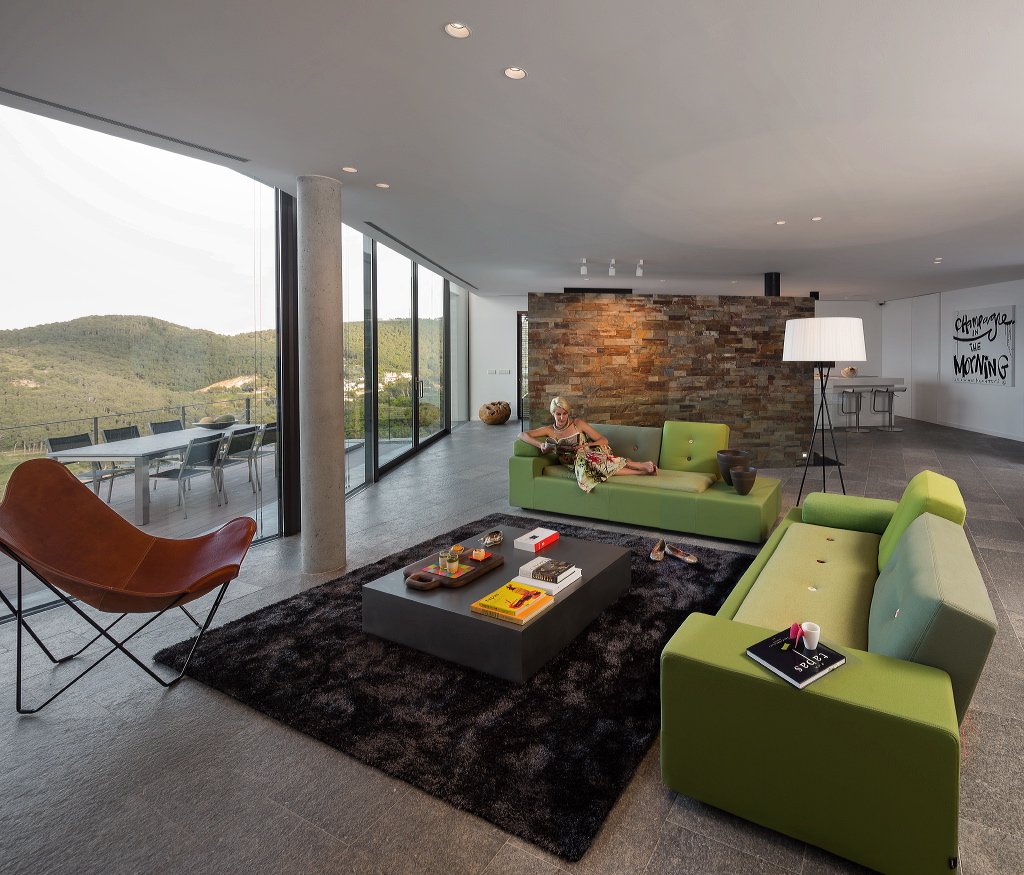 loft space in a modern villa in begur